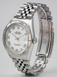 Rolex Oyster Perpetual DateJust 16264 Turn-o-Graph - White Roman Numeral Dial