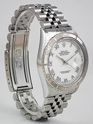 Rolex Oyster Perpetual DateJust 16264 Turn-o-Graph - White Roman Numeral Dial