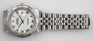 Rolex Oyster Perpetual DateJust 16264 Turn-o-Graph - White Roman Numeral Dial