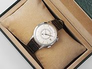 Jaeger LeCoultre Memovox Steel Large Jumbo World Time World-Time- White Dial