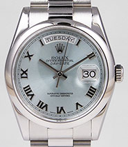 Rolex Oyster Perpetual Day-Date 118206 - Ice Blue Glacier Dial