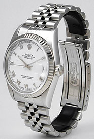 Rolex Oyster Perpetual DateJust 16234 - White Roman Numeral Dial