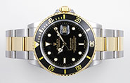 Rolex Oyster Perpetual Submariner 16613 18K/SS Black Dial Black Bezel