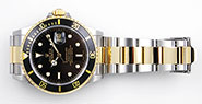 Rolex Oyster Perpetual Submariner 16613 18K/SS Black Dial Black Bezel