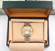 Rolex Oyster Perpetual DateJust 16233 18K/SS Champagne Dial