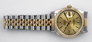 Rolex Oyster Perpetual DateJust 16233 18K/SS Champagne Dial