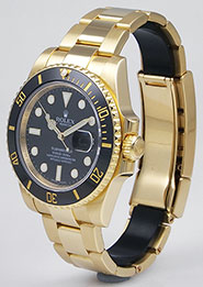 Rolex Oyster Perpetual Submariner 116618LN 18K Black Dial Ceramic Cerachrom