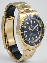 Rolex Oyster Perpetual Submariner 116618LN 18K Black Dial Ceramic Cerachrom