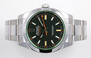 Rolex Oyster Perpetual Milgauss - 116400GV Green Glass Black Dial UNWORN BRAND NEW