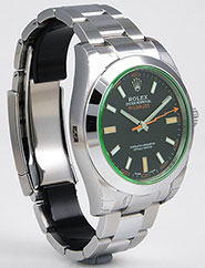 Rolex Oyster Perpetual Milgauss - 116400GV Green Glass Black Dial UNWORN BRAND NEW