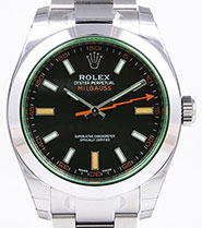 Rolex Oyster Perpetual Milgauss - 116400GV Green Glass Black Dial UNWORN BRAND NEW