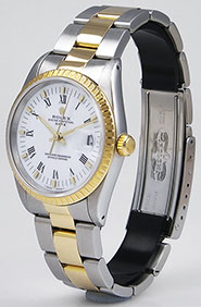 Rolex Oyster Perpetual Date 15233 White Roman Numeral Dial