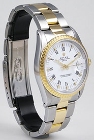 Rolex Oyster Perpetual Date 15233 White Roman Numeral Dial