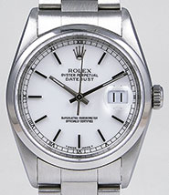 Rolex Oyster Perpetual DateJust 16200 - White Dial