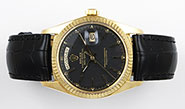 Rolex Oyster Perpetual Day-Date 18K Yellow Gold 1803 - Black Dial