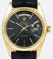 Rolex Oyster Perpetual Day-Date 18K Yellow Gold 1803 - Black Dial