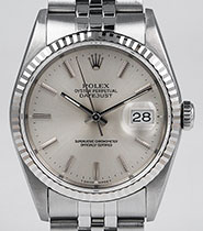 Rolex Oyster Perpetual DateJust 16234 - Silver Dial