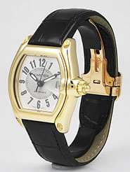 Cartier Roadster 18K Yellow Gold Large Size 2524 - Silver Dial