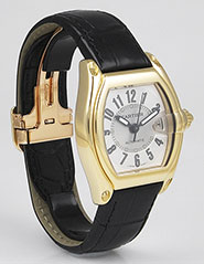 Cartier Roadster 18K Yellow Gold Large Size 2524 - Silver Dial