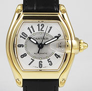 Cartier Roadster 18K Yellow Gold Large Size 2524 - Silver Dial