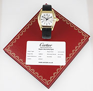 Cartier Roadster 18K Yellow Gold Large Size 2524 - Silver Dial