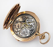 18K High-Grade Minute Repeating Pocket Watch With Chrono Function