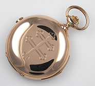 18K High-Grade Minute Repeating Pocket Watch With Chrono Function