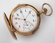18K High-Grade Minute Repeating Pocket Watch With Chrono Function