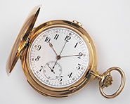 18K High-Grade Minute Repeating Pocket Watch With Chrono Function