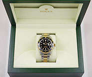 Rolex Oyster Perpetual Submariner 16613 18K/SS Black Dial Black Bezel