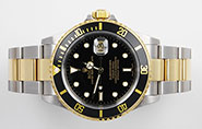 Rolex Oyster Perpetual Submariner 16613 18K/SS Black Dial Black Bezel