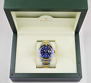 Rolex Oyster Perpetual Submariner 16613 18K/SS Blue Dial Blue Bezel