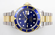 Rolex Oyster Perpetual Submariner 16613 18K/SS Blue Dial Blue Bezel