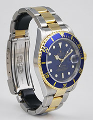 Rolex Oyster Perpetual Submariner 16613 18K/SS Blue Dial Blue Bezel