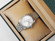 Rolex Oyster Perpetual DateJust 16234 - Metallic Silver Diamond Dial