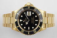 Rolex Oyster Perpetual Submariner 16618 18K Black Dial