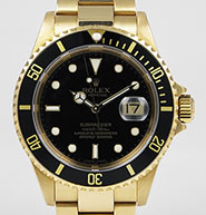 Rolex Oyster Perpetual Submariner 16618 18K Black Dial