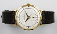 18K 18ct Jaeger LeCoultre Yellow Gold - White Sub-Seconds Dial