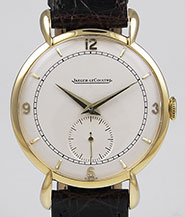 18K 18ct Jaeger LeCoultre Yellow Gold - White Sub-Seconds Dial