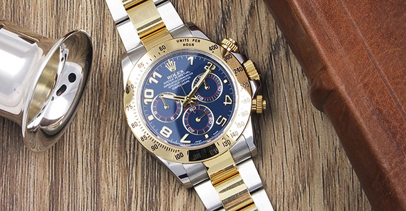 rolex daytona blue racing dial