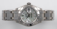 Ladies Rolex Oyster Perpetual DateJust PearlMaster 80319 - Factory Original Diamond MOP Mother Pearl Dial Diamond Bezel