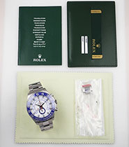 Rolex Oyster Perpetual Yacht-Master II 116680 - White Dial Blue Ceramic Bezel