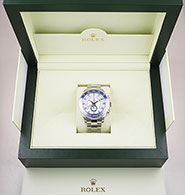 Rolex Oyster Perpetual Yacht-Master II 116680 - White Dial Blue Ceramic Bezel