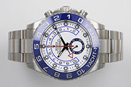 Rolex Oyster Perpetual Yacht-Master II 116680 - White Dial Blue Ceramic Bezel