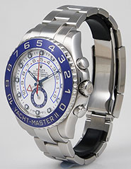 Rolex Oyster Perpetual Yacht-Master II 116680 - White Dial Blue Ceramic Bezel