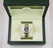 Ladies Rolex Oyster Perpetual Yacht-Master 169623 Dark Blue Dial