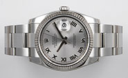 Rolex Oyster Perpetual DateJust 116234 - Black Factory Diamond-Set Dial