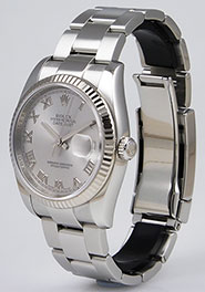 Rolex Oyster Perpetual DateJust 116234 - Black Factory Diamond-Set Dial