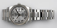 Rolex Oyster Perpetual DateJust 116234 - Black Factory Diamond-Set Dial