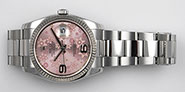 Rolex Oyster Perpetual DateJust 116234 - Pink Floral Motif Dial